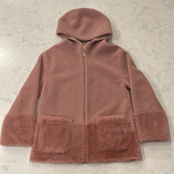 Koolaburra by UGG Women's Hooded Fuzzy Jacket Ice Rose Small - Picture 2 of 16